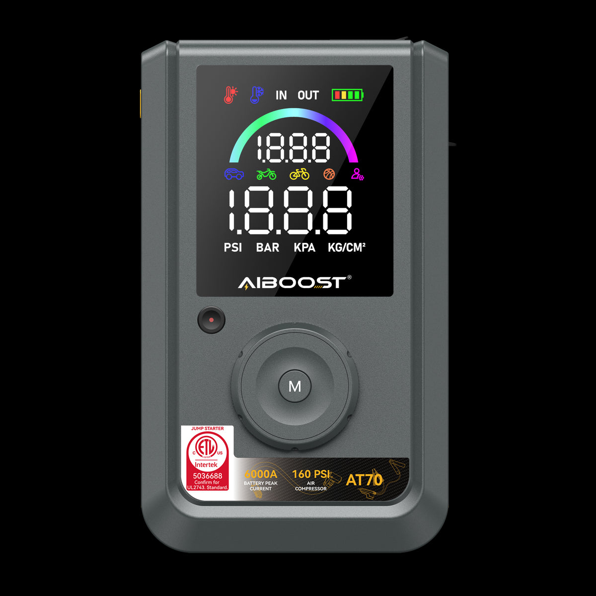 6000A 160PSI JUMP STARTER WITH AIR COMPRESSION